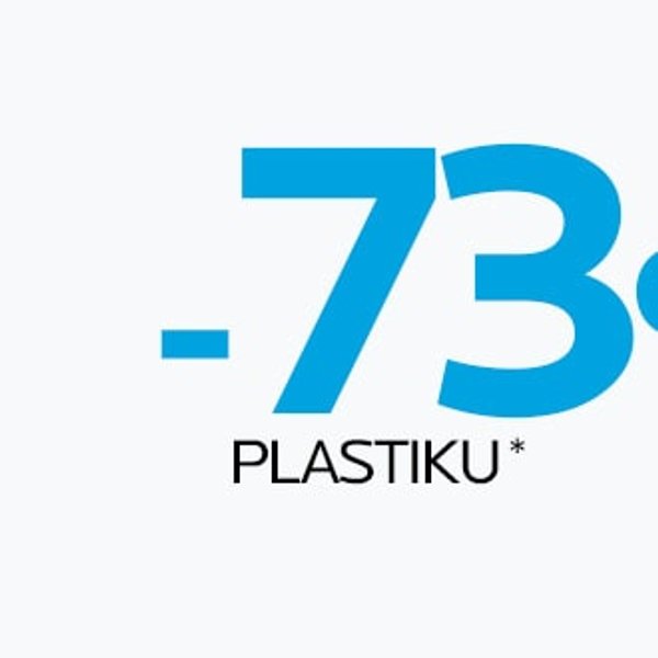 -73% plastiku opakowania uzupełniające