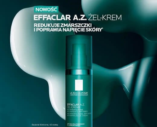 Effaclar A.Z. żel-krem przeciwzmarszczkowy dla skóry skłonnej do trądziku dorosłych - infografika