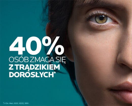 Trądzik dorosłych u 40% osób