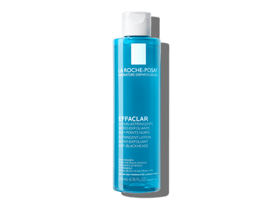 W artykule La Roche-Posay znajduje się zdjęcie produktu, którym jest tonik do cery tłustej zwężający pory