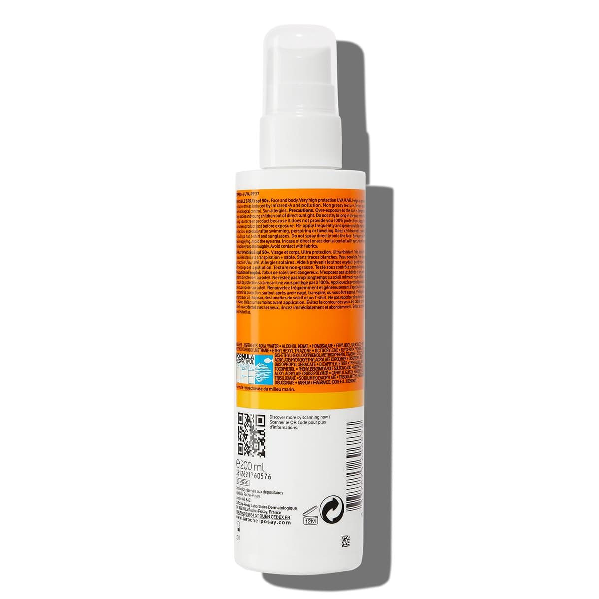 ANTHELIOS NIEWIDOCZNY SPRAY Spf 50 200 ml BSS | La Roche Posay