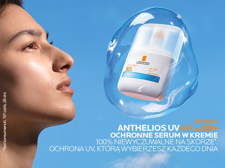 Anthelios UVAIR Ochronne Serum w kremie niewidoczne - baner pierwszy - mobile
