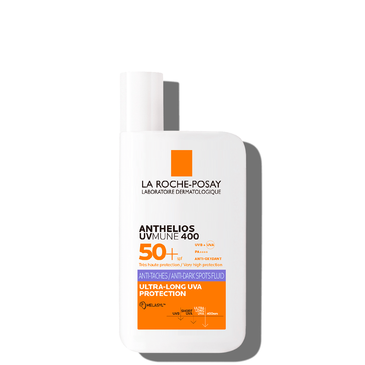 Lekki krem z filtrem 50+ do twarzy z przebarwieniami Anthelios UVMUNE 400 Niewidoczny fluid SPF50.