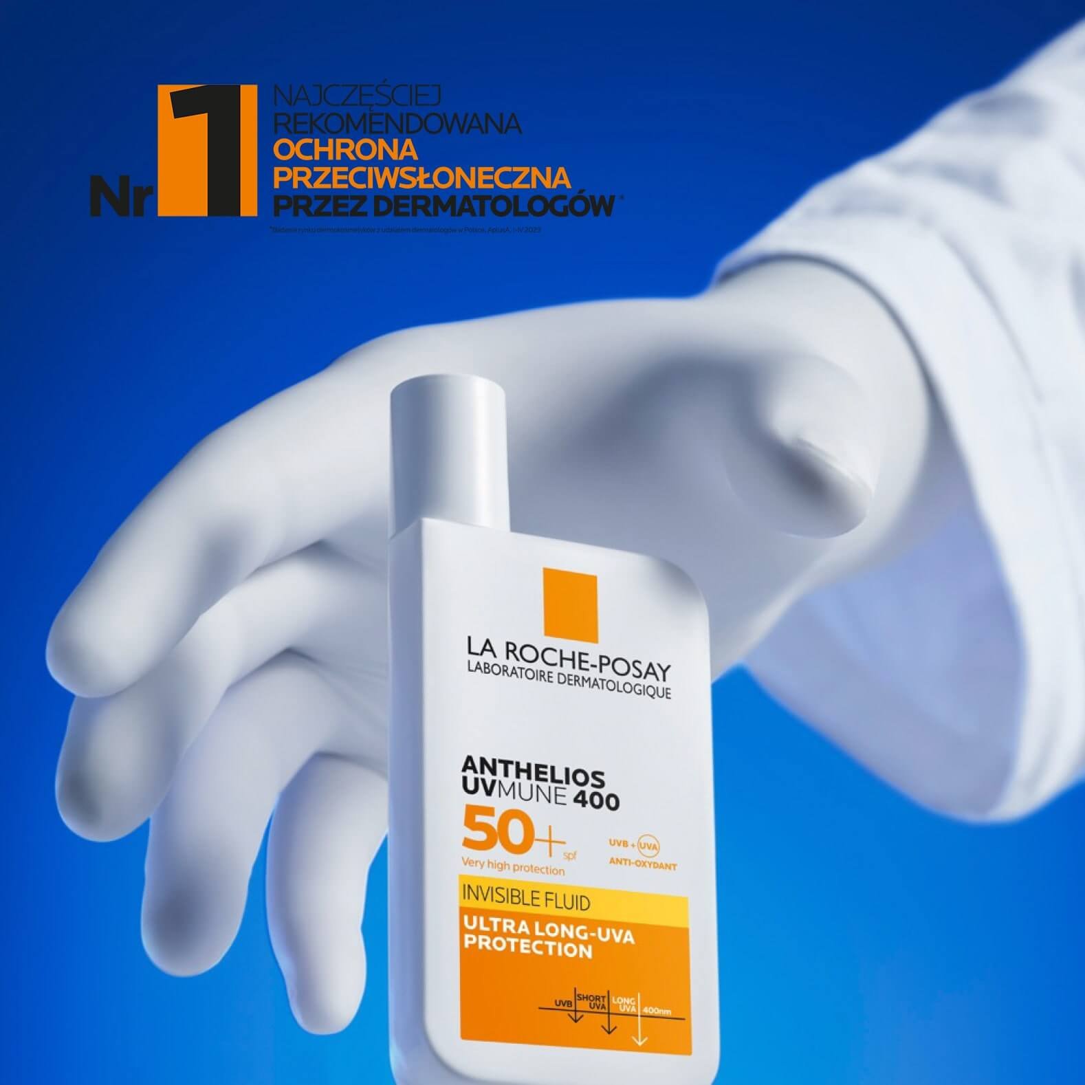 Anthelios UVMUNE 400 Niewidoczny Fluid - infografika 8