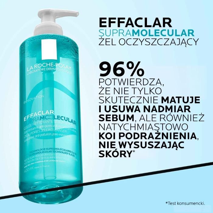 Effaclar Supramolecular Żel - działanie matujące