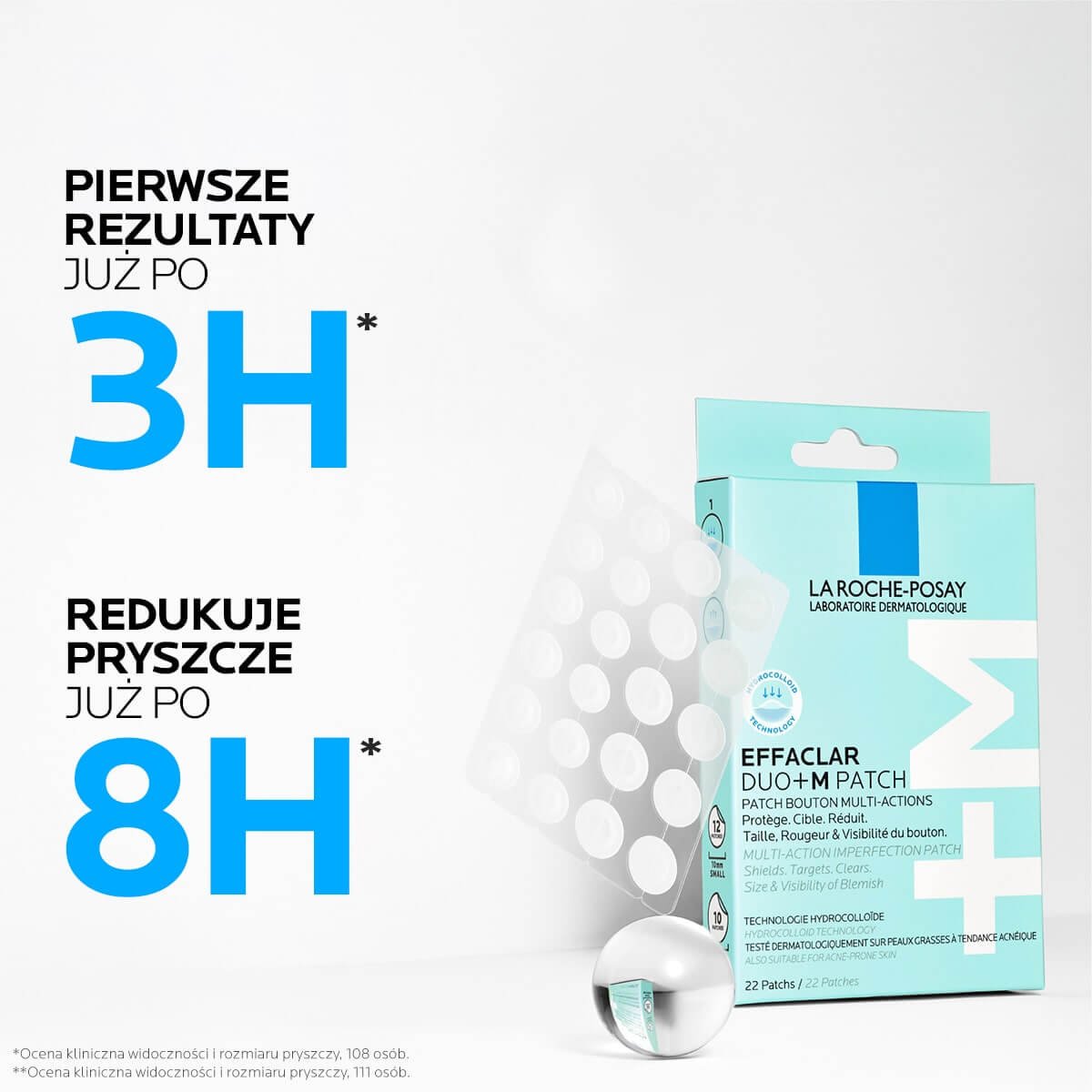 La Roche-Posay Effaclar Duo+M punktowe plasterki na pryszcze