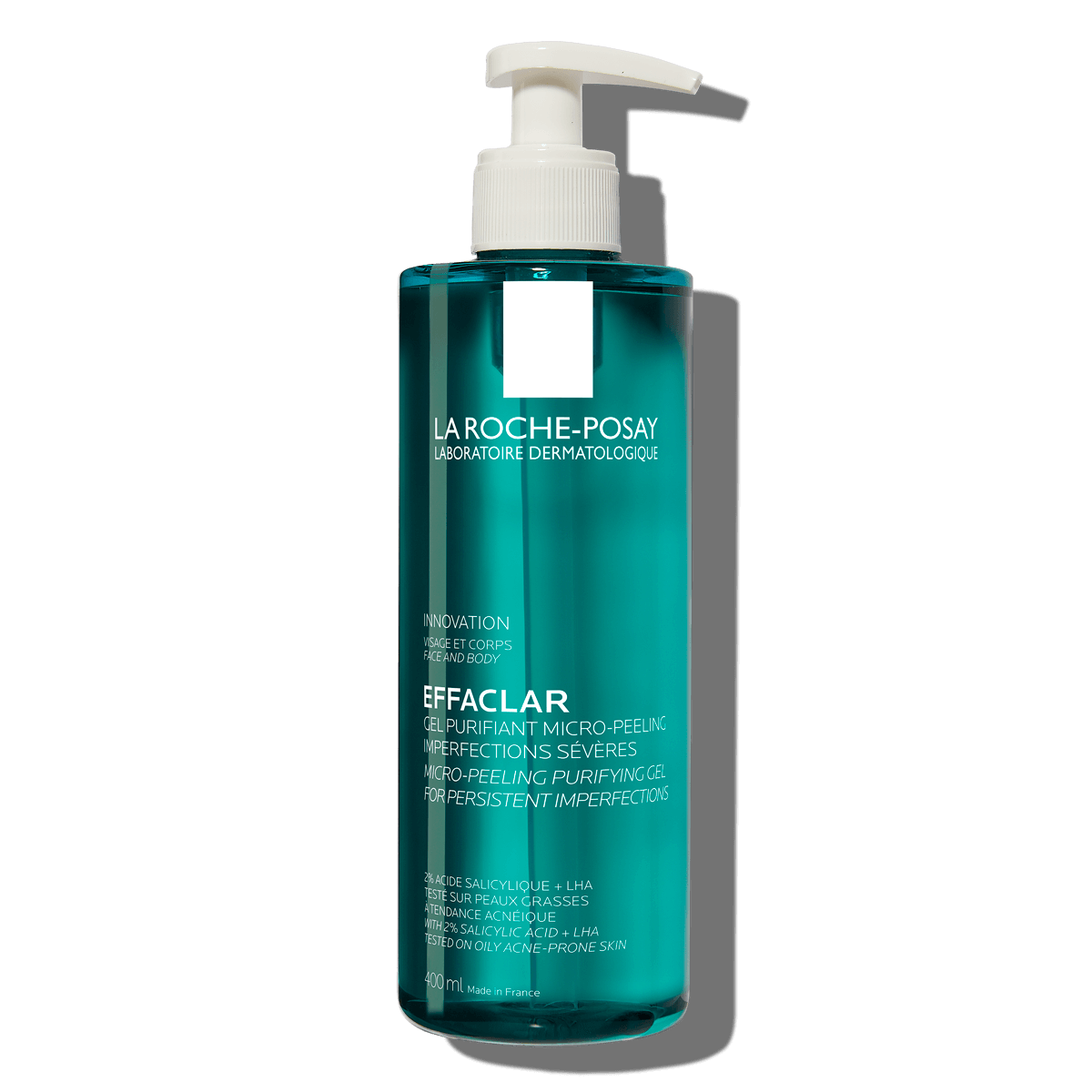 Effaclar Micro Peeling Purifying Gel 400ml 2 Salicylic Acid Oily Skin FSS | La Roche Posay