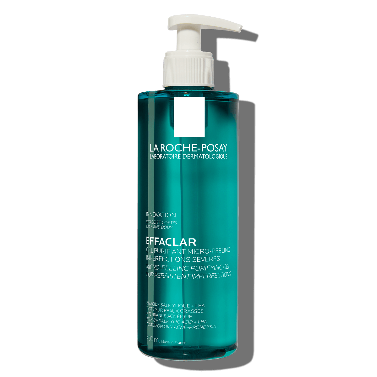 Effaclar Mikrozłuszczający żel oczyszczający 400 ml 2% Kwas salicylowy Tłusta skóra BSS | La Roche Posay