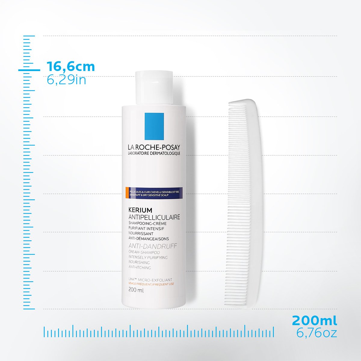 Kerium Przeciwłupieżowy szampon wKremie 200 ml | La Roche Posay
