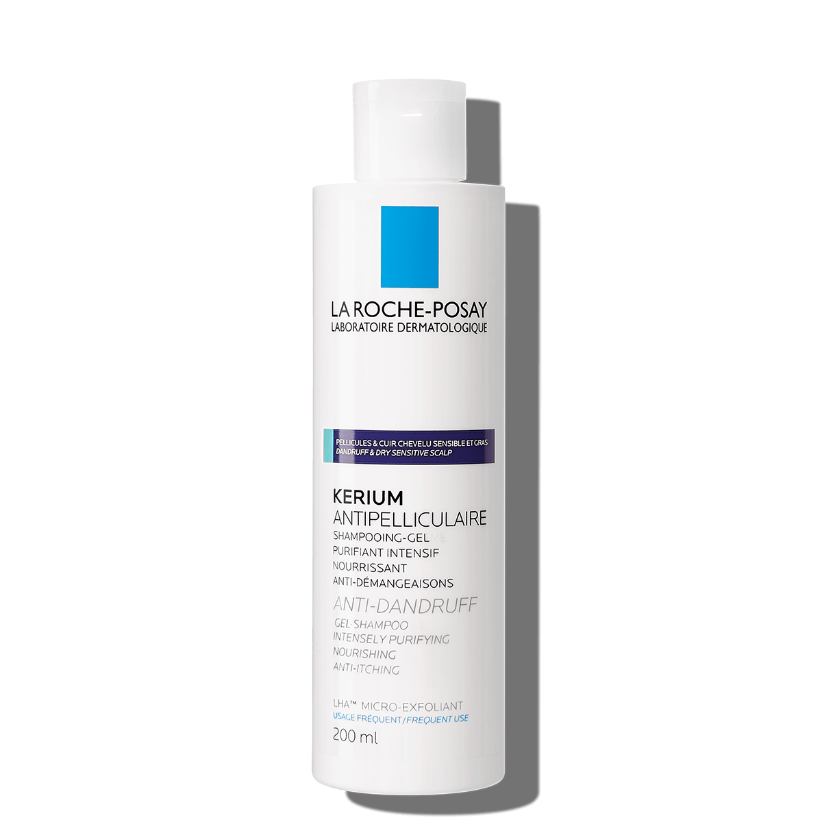 Kerium Anti Dandruff Szampon w żelu 200 ml Przód | La Roche Posay