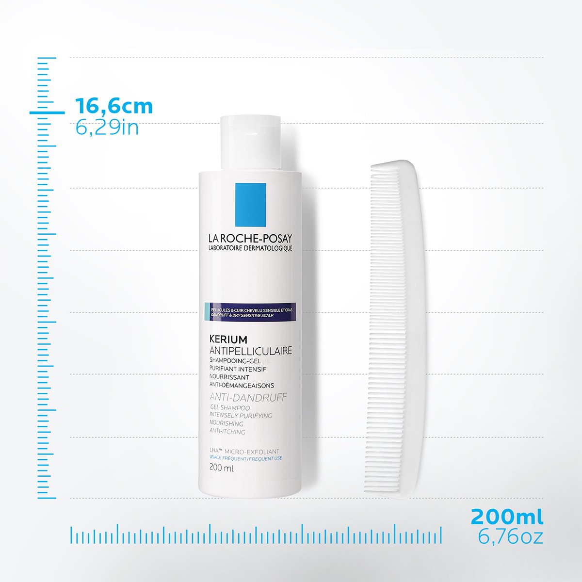 Kerium Przeciwłupieżowy szampon w żelu 200 ml | La Roche Posay