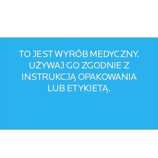 To jest wyrób medyczny. Używaj go zgodnie z instrukcją opakowania lub etykietą.