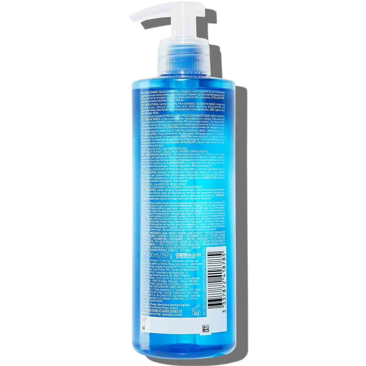 Żel myjący LIPIKAR ŻEL MYJĄCY 400 ml Tył | La Roche Posay