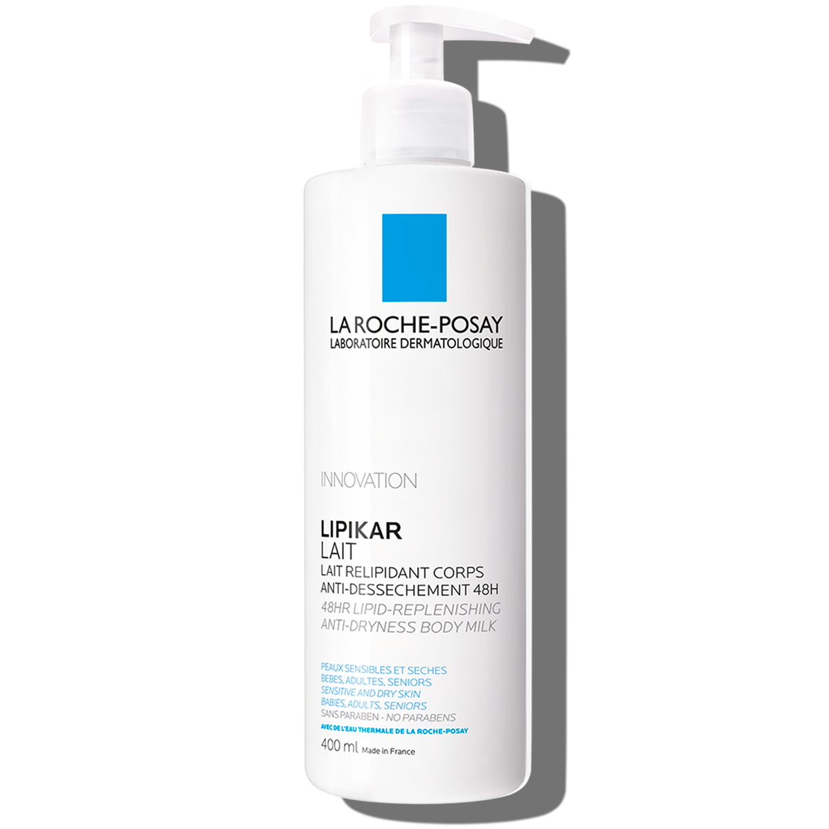 Emulsja nawilżająca LIPIKAR LAIT EMULSJA 400 ml Przód | La Roche Posay