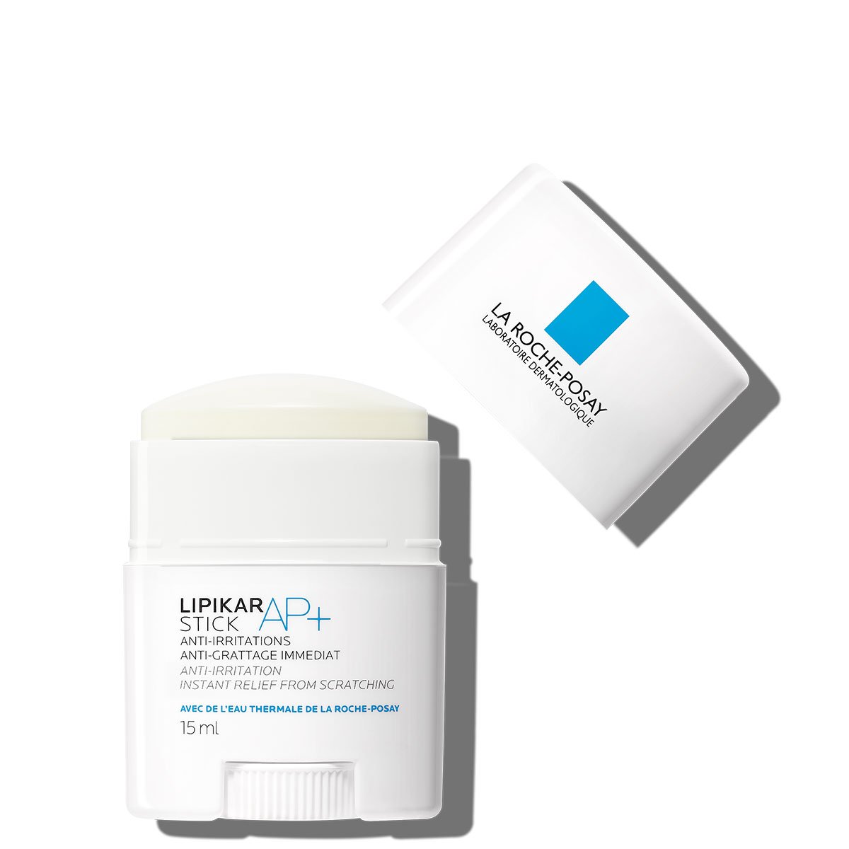 Balsam w sztyfcie LIPIKAR STICK AP+ 15 ml Przód otwarty | La Roche Posay