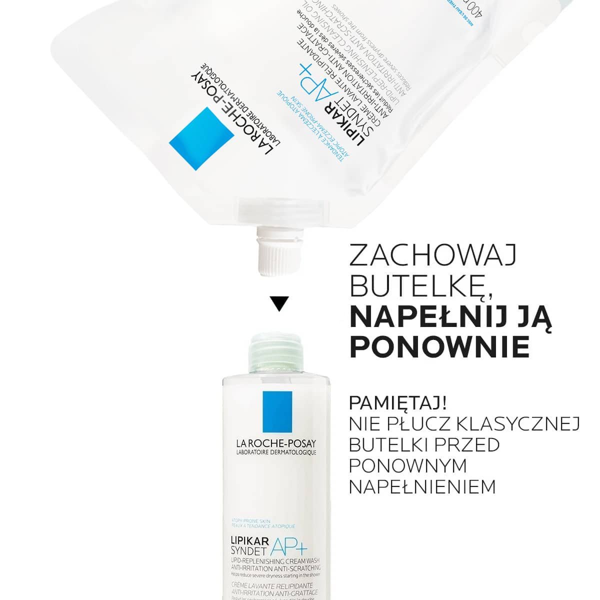 Lipikar Syndet AP+ jak uzupełnić opakowanie