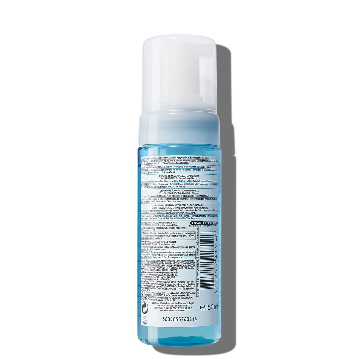 Cleanser Physiological Cleansing Micellar Foaming Water 150 ml Tył 2 | La Roche Posay