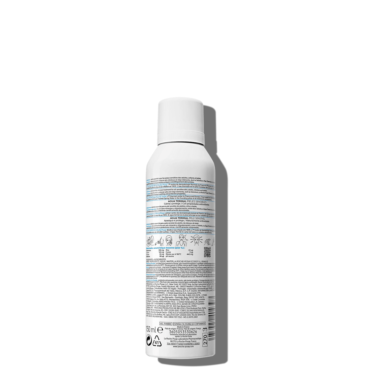 Woda termalna do twarzy WODA TERMALNA Z LA ROCHE-POSAY 150 ml Tył | La Roche Posay