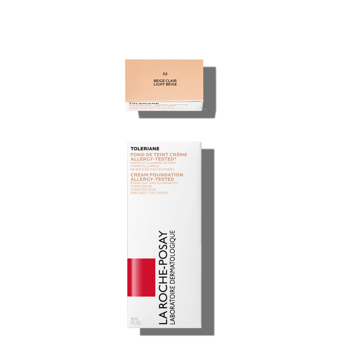 Toleriane Make up CREAM FOUNDATION 02 LIGHT BEIGE | La Roche Posay
