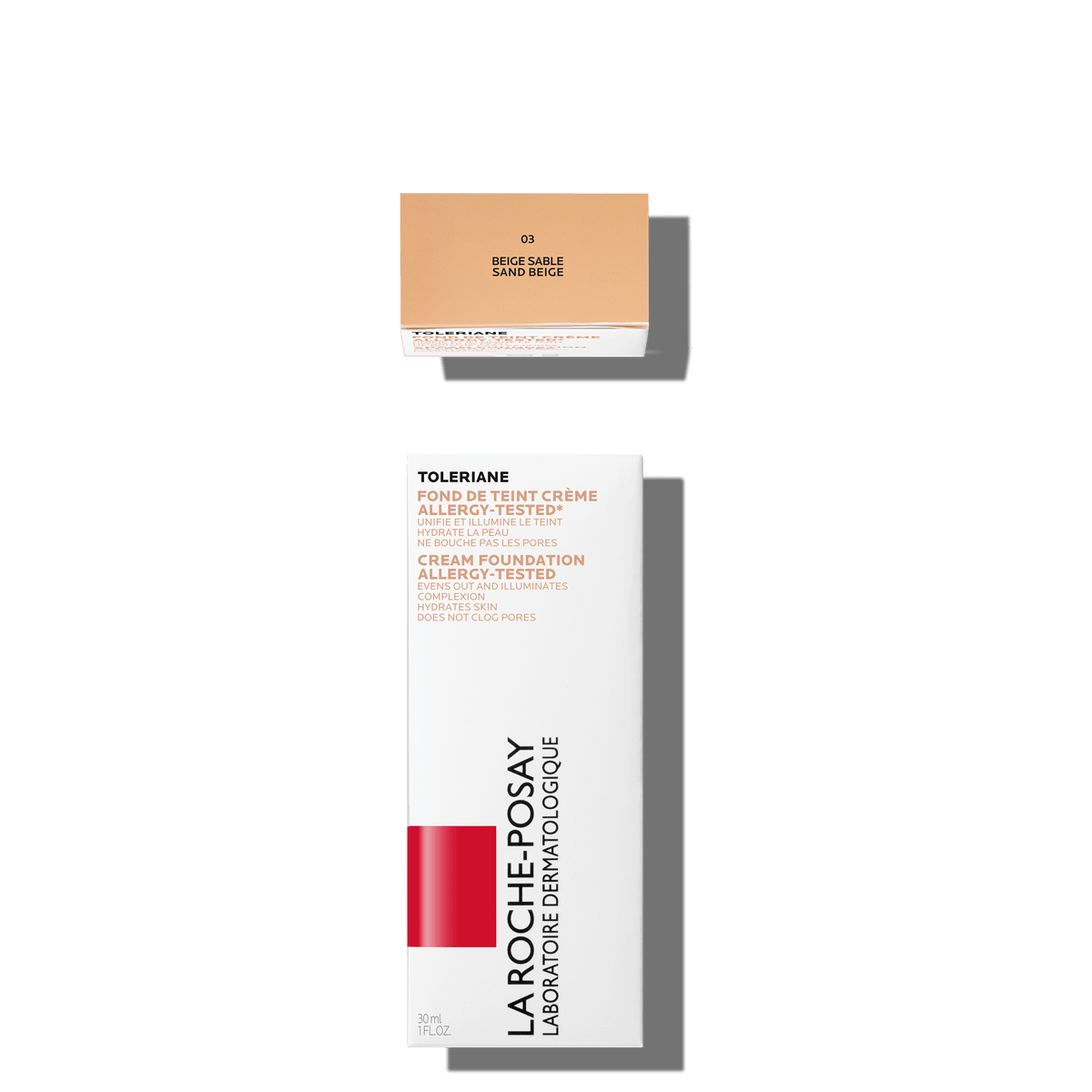 Toleriane Make up CREAM FOUNDATION 03 SAND BEIGE | La Roche Posay